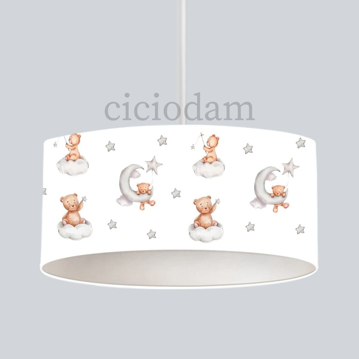 Bulut Üzerinde Ayı Çocuk Odası Avize