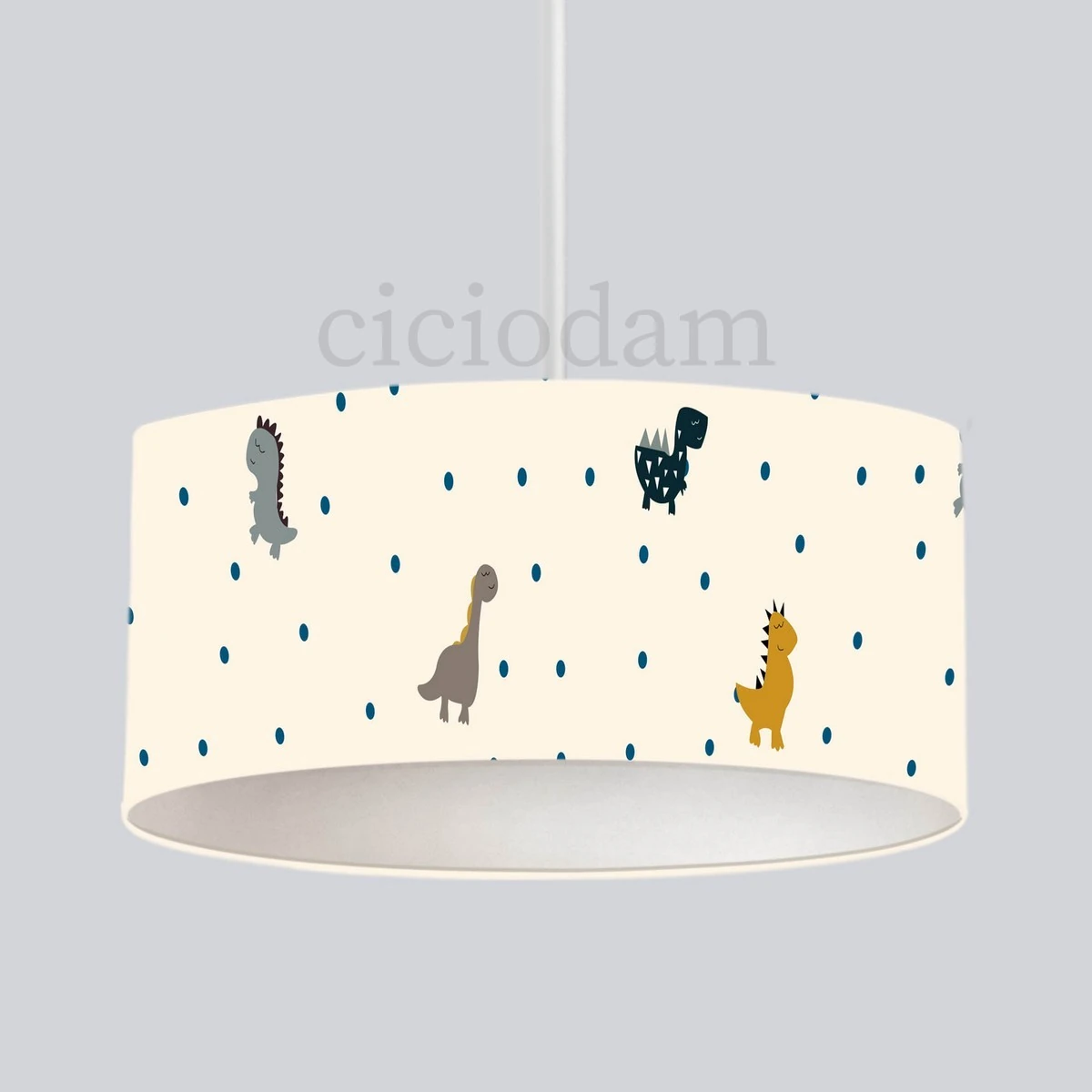 Renkli Dinazorlar Çocuk Odası Avize