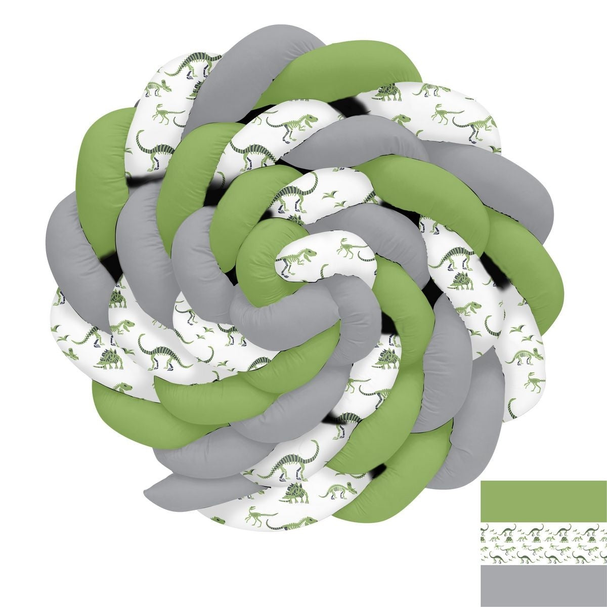 Yeşil Dinozorlar ve Ayak İzleri Örgü Korumalık
