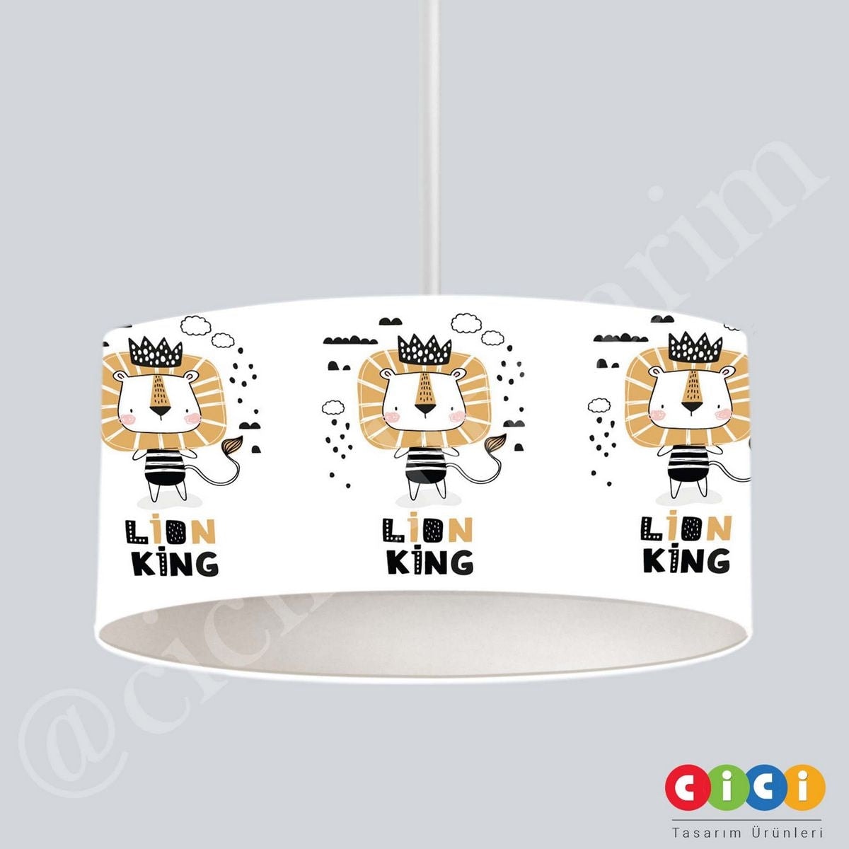 Lion King Aslan Gökkuşağı  Çocuk Odası Avize