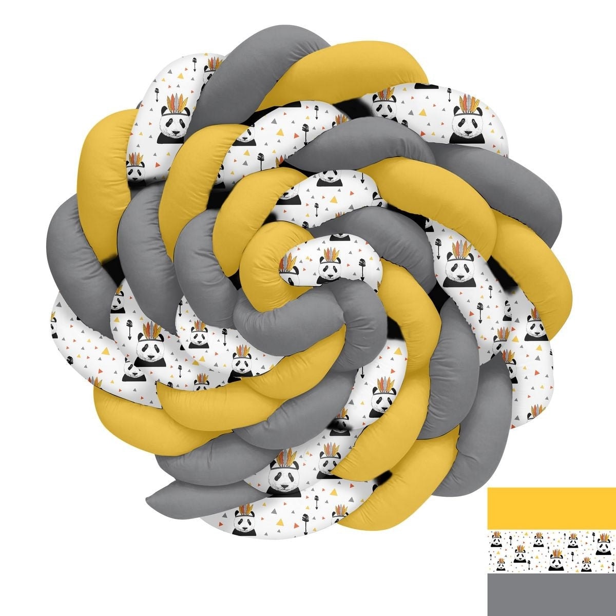 Kızıldereli Panda Üçgenler ve Oklar Örgü Korumalık