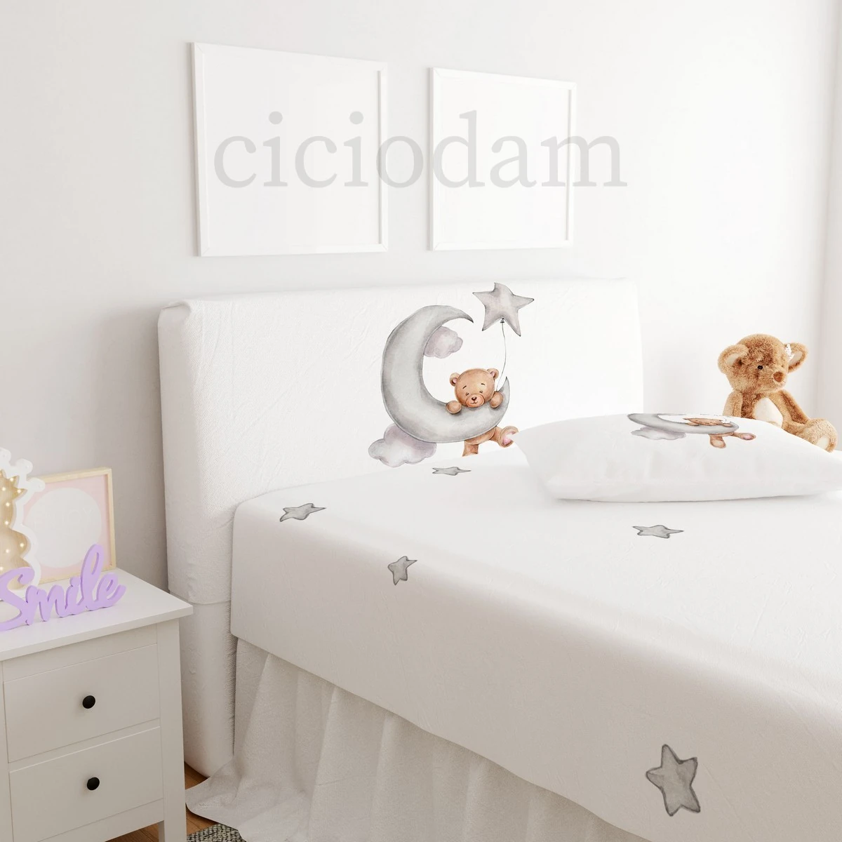 Bulut Üzerinde Ayı Yıldızlar Başlık Kılıfı