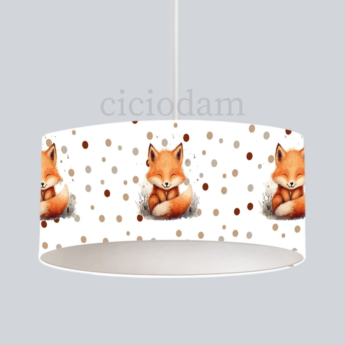 Gülen Tilki Ve Puantiyeler Çocuk Odası Avize