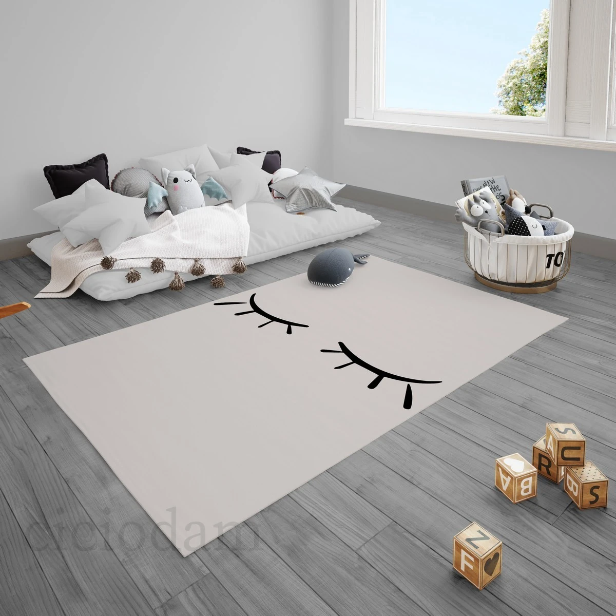 Kirpik Uyuyan Gözler 607 Çocuk Halısı