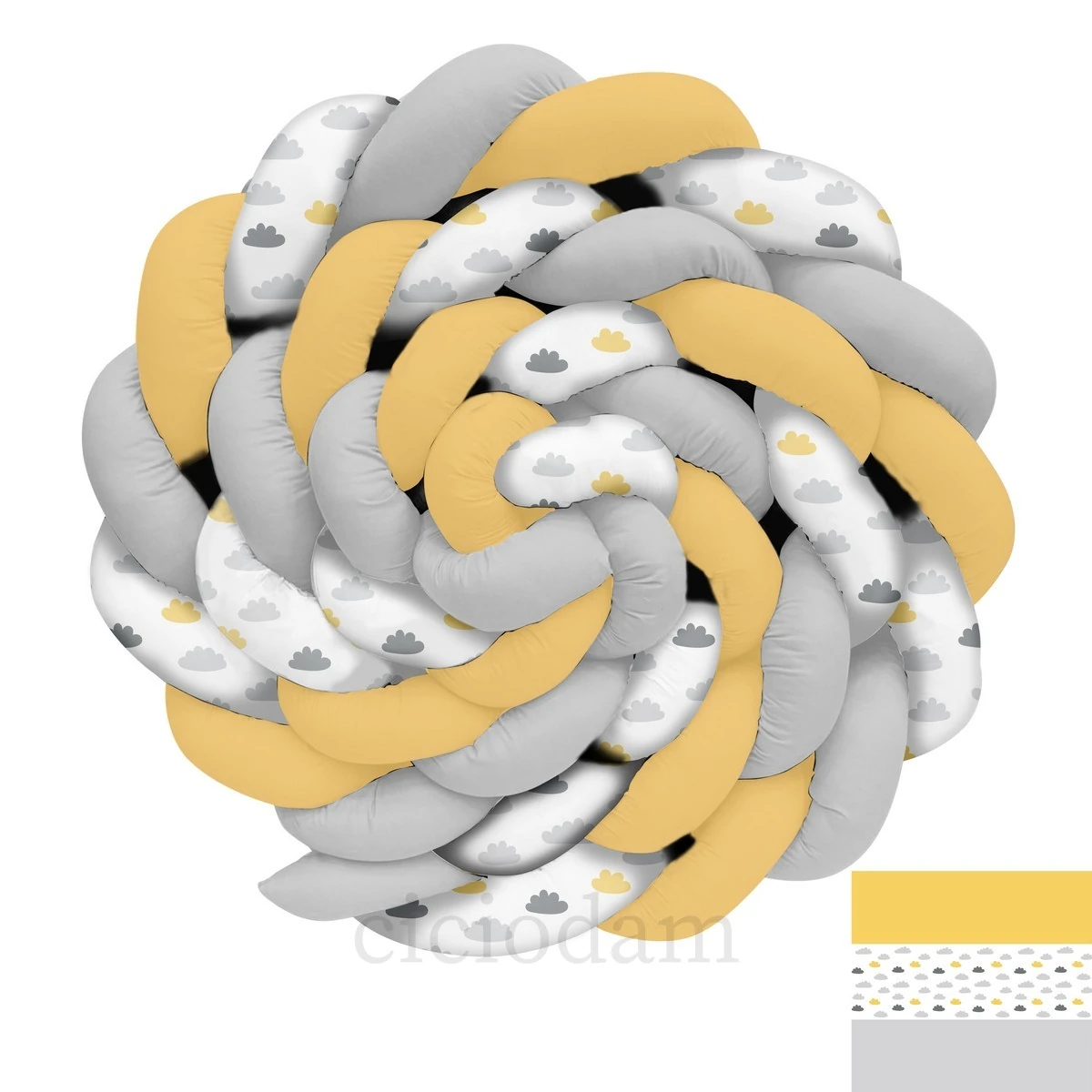 Sarı Gri Bulutlar Örgü Korumalık