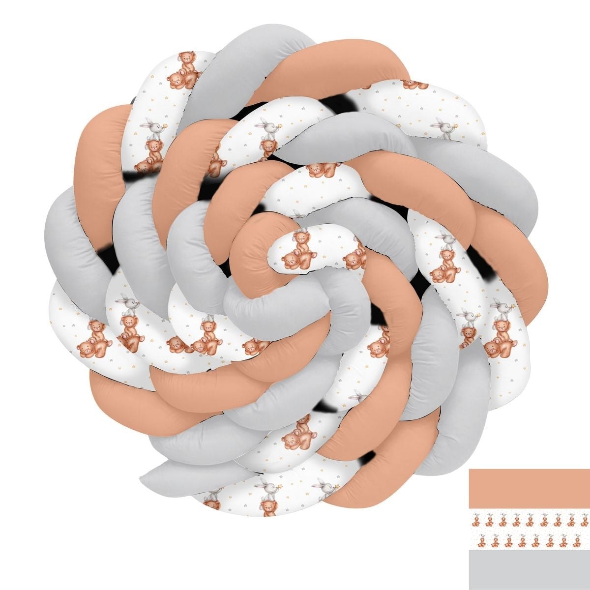 Sevimli Ayıcık Tavşan ve Yıldızlı Örgü Korumalık