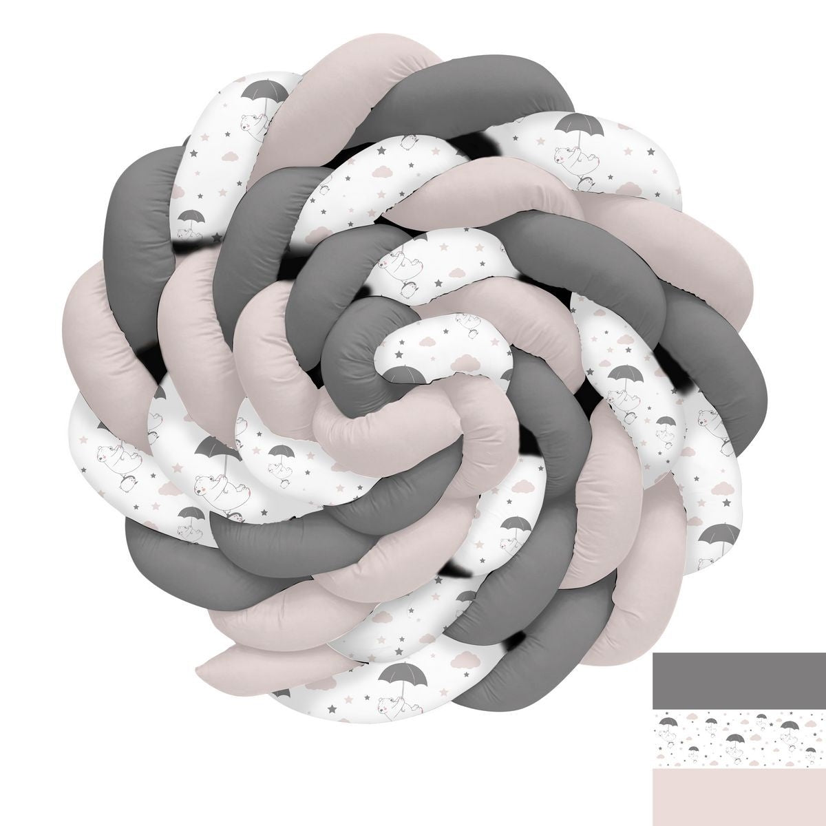 Şemsiyede Sallanan Penguen Ayı ve Yıldızlar Örgü Korumalık