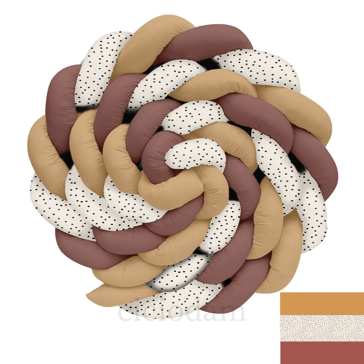 Zürafa ve Yeşil Dal Yapraklar Örgü Korumalık