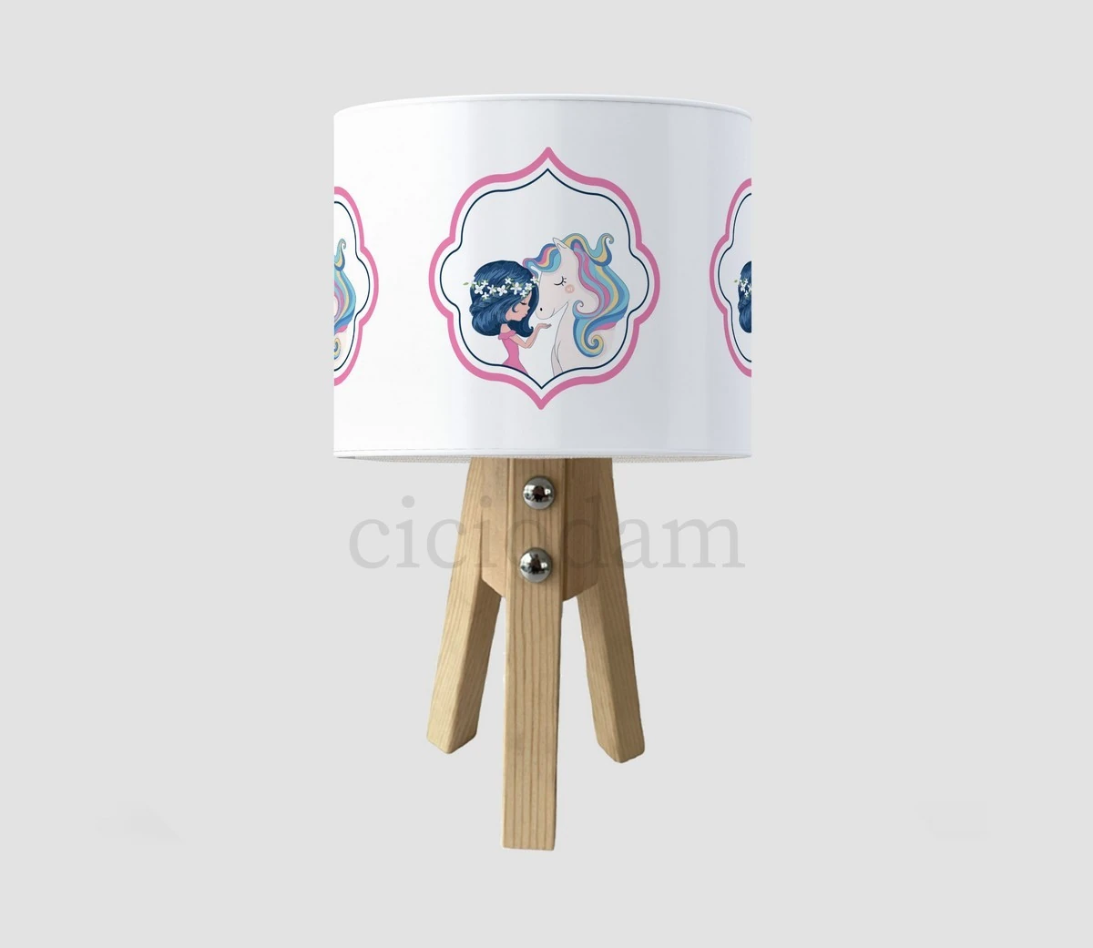 Prenses Ve Unicron  Çocuk Odası Abajur