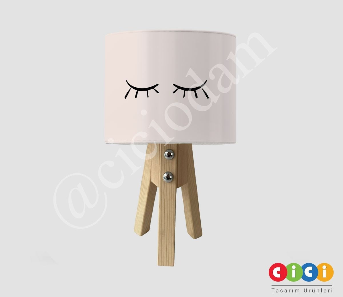 Kirpik Uyuyan Gözler 607 Çocuk Odası Abajur