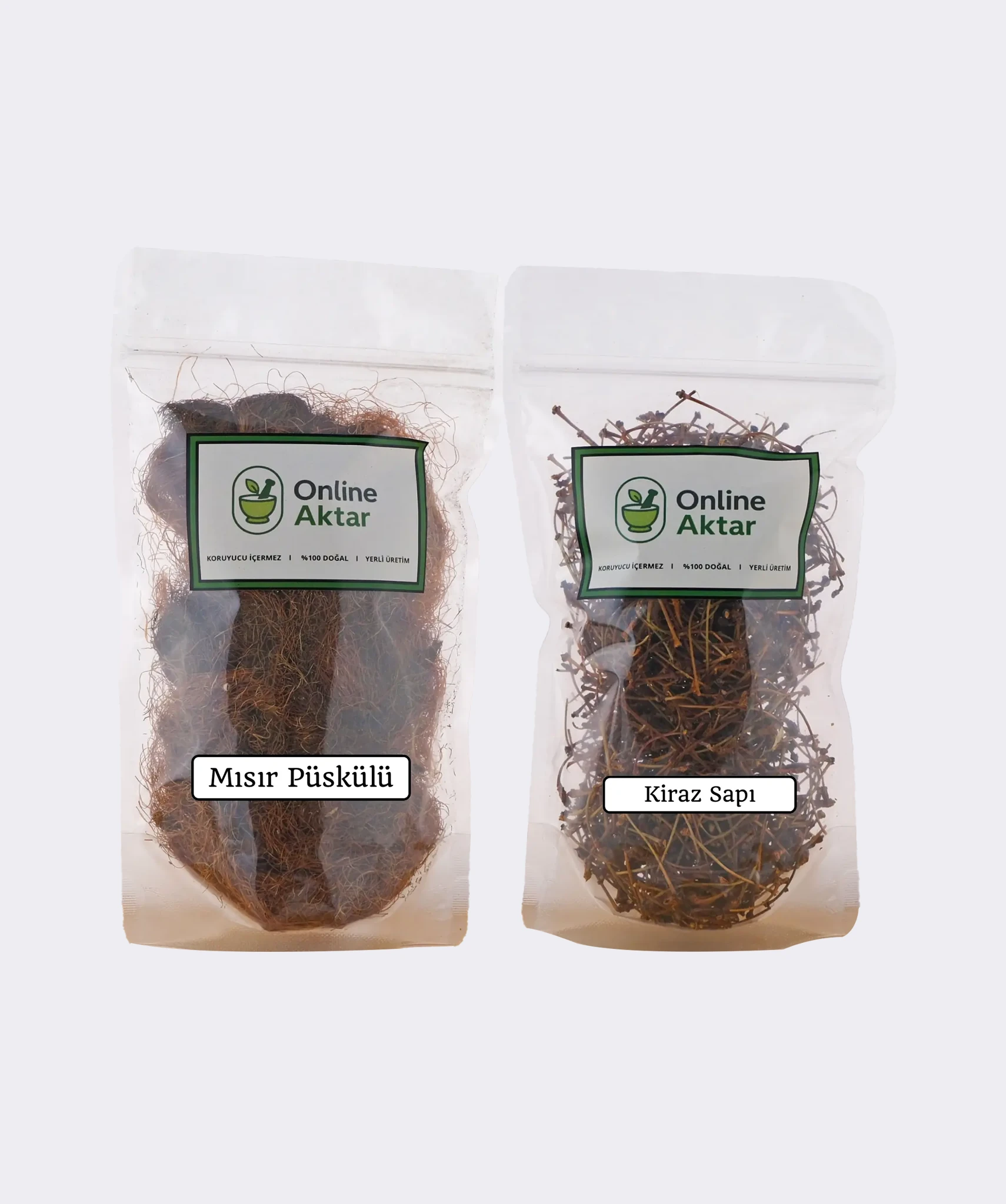 Mısır Püskülü 30g + Kiraz Sapı 30g