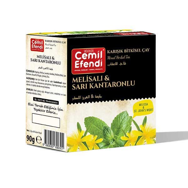 Cemil Efendi Melisalı&Sarı Kantaronlu Çay Süzen Poşet 45'li