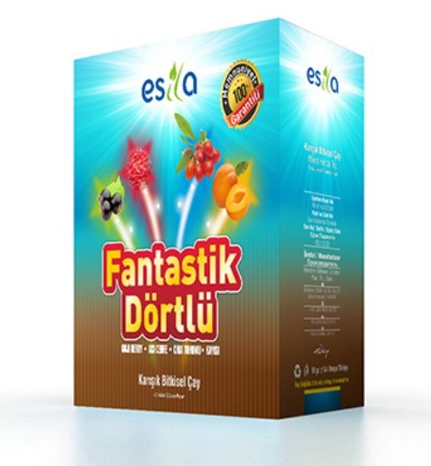 ESİLA Fantastik Dörtlü Bitkisel Yaz Çayı 45 Süzen Poşet
