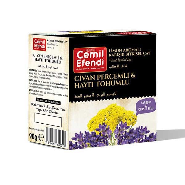 Cemil Efendi Civan Perçemli&Hayıt Tohumlu Çay Süzen Poşet 45'li