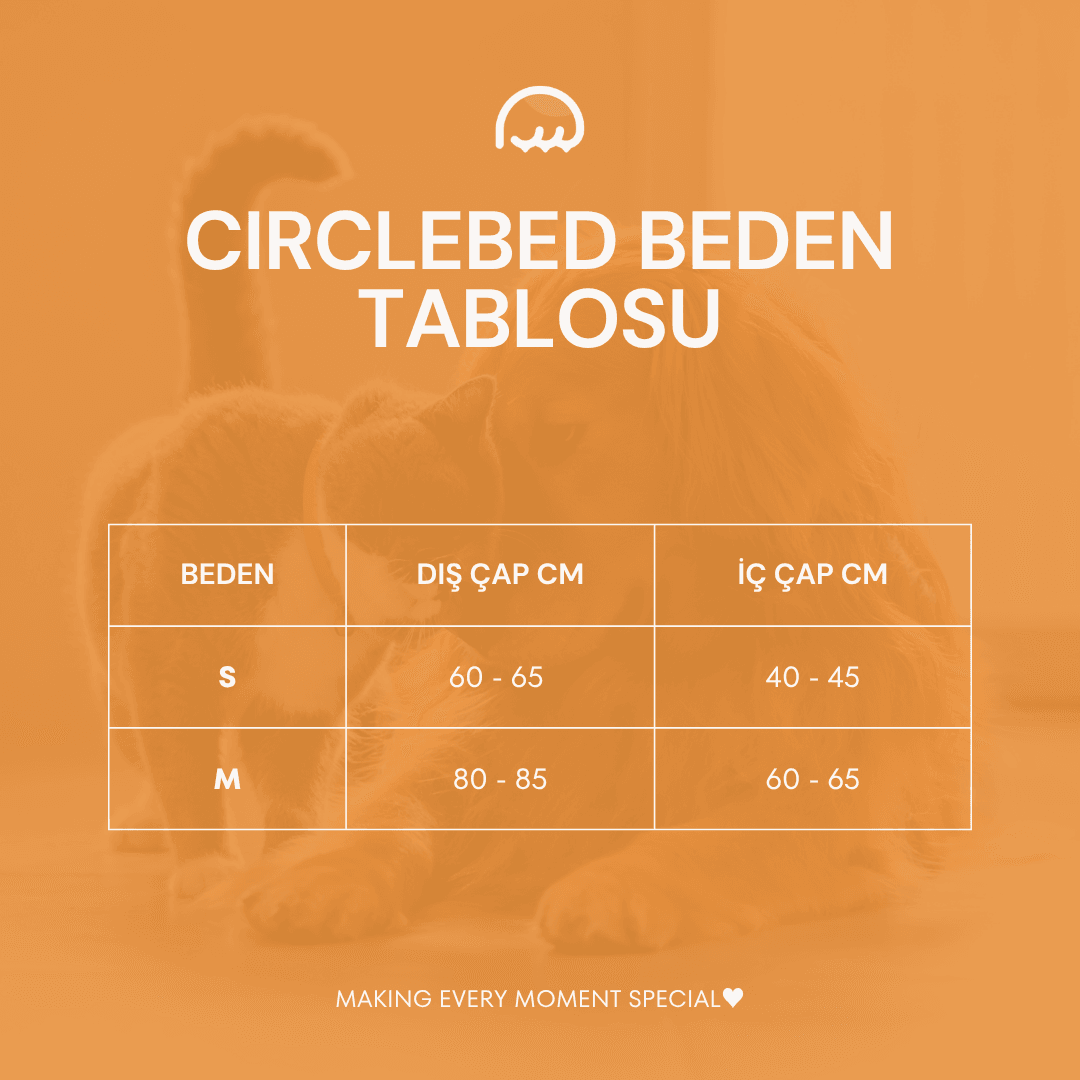 CircleBed Brown Sugar Kedi & Köpek Yatağı