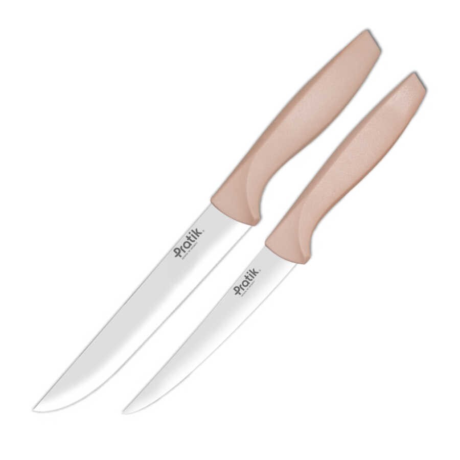 Pratik Ev İkili Mutfak Bıçak Seti Pembe 43238-26