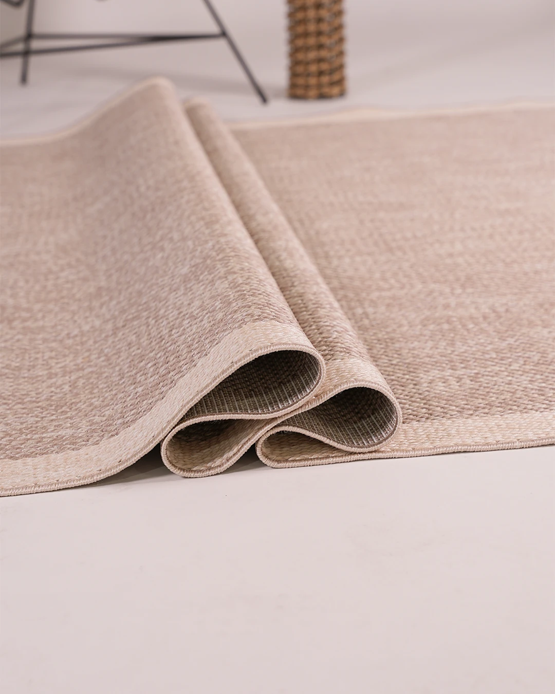 Arzen Sisal Serisi Bej Bordür Tasarım Sisal Halı -Ez09