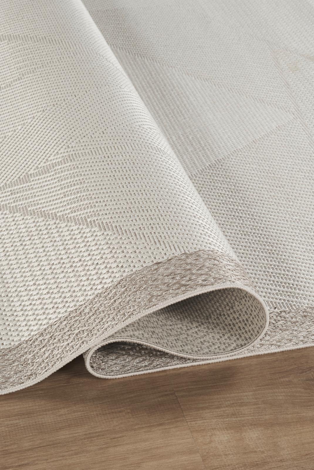 Arzen Sisal Plus Serisi Bej Bordür Krem Tasarım Sisal Halı