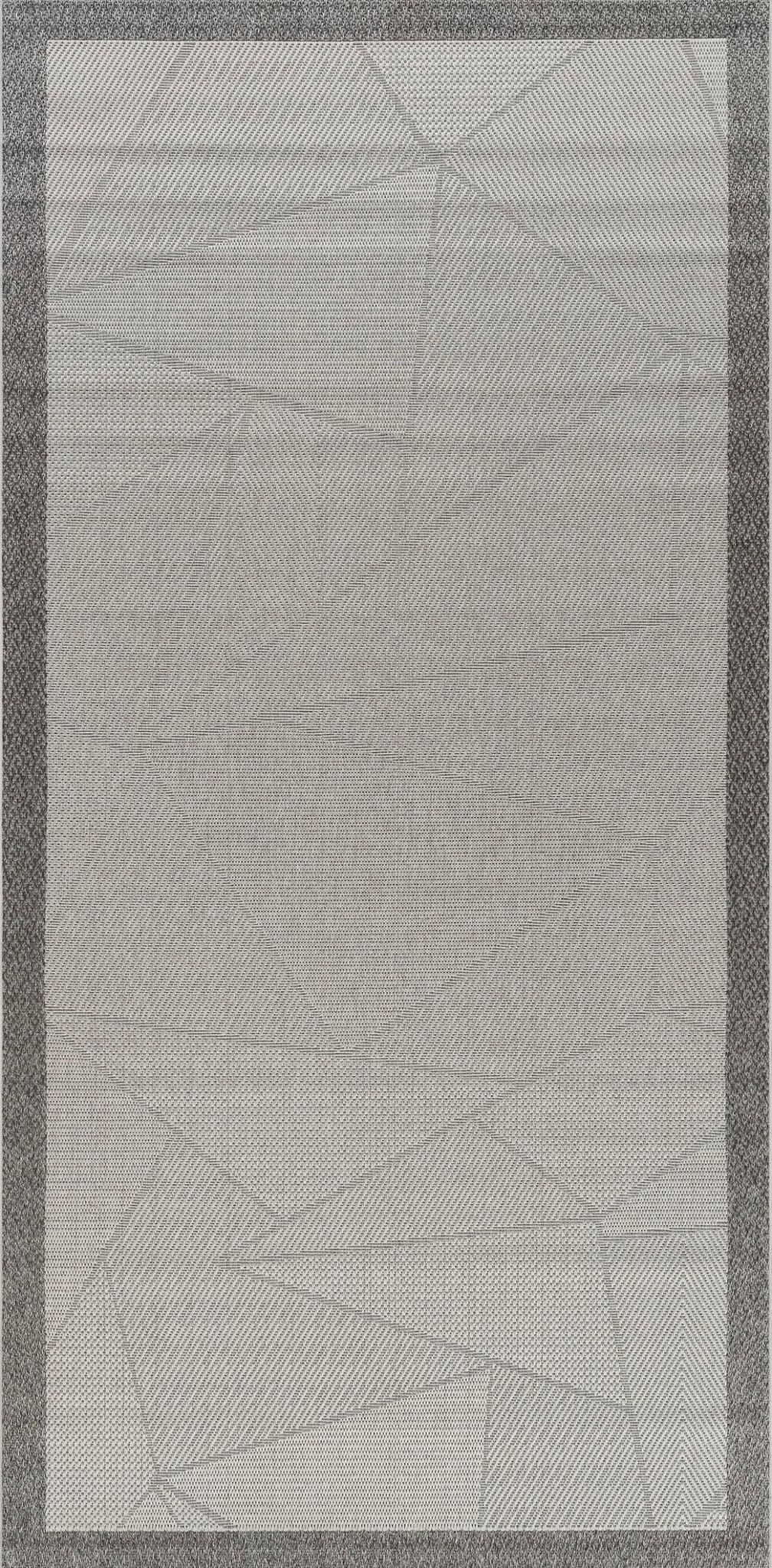 Arzen Sisal Plus Serisi Gri Bordür Krem Tasarım Sisal Halı