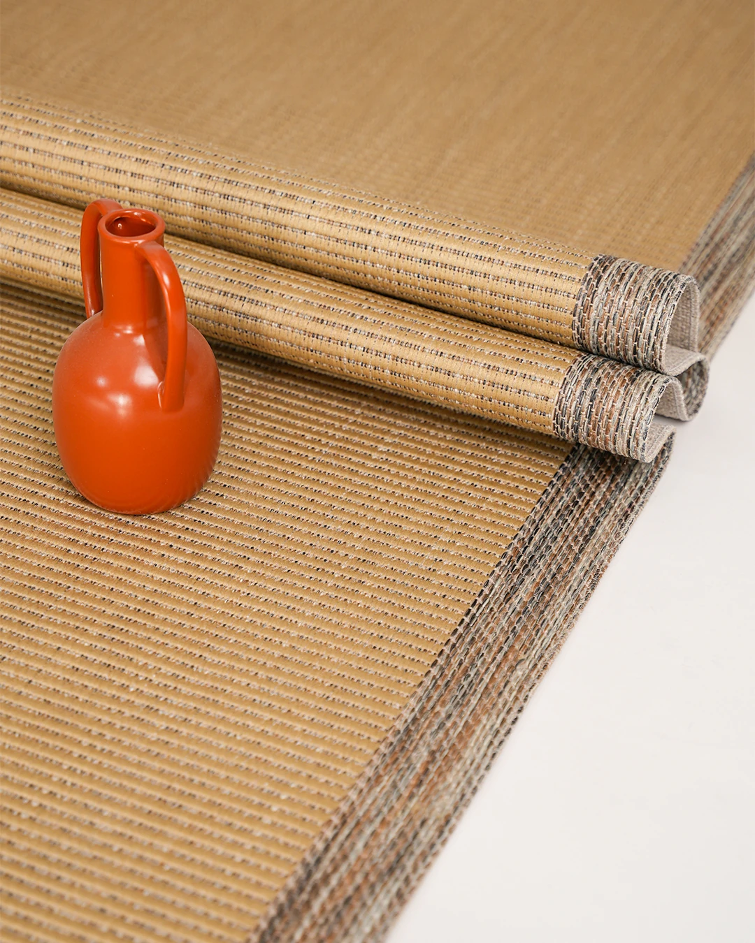 Arzen Sisal Serisi Koyu Gri Bordür Bej  Hasır Tasarım Sisal Halı -AS04