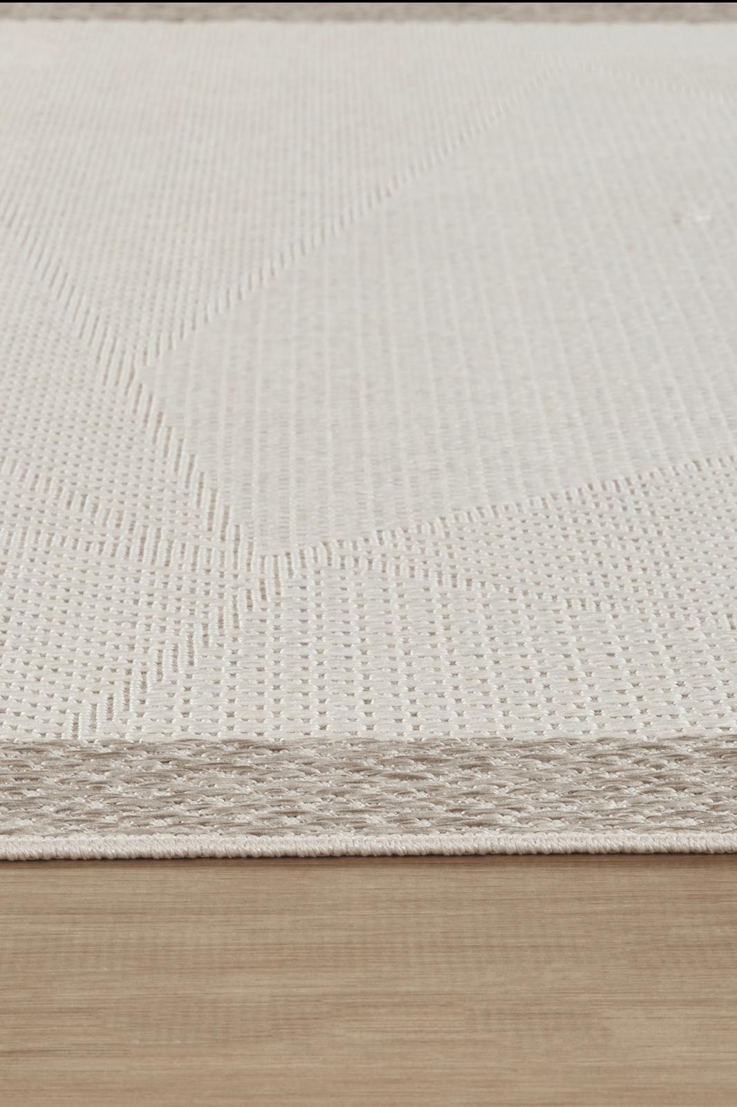 Arzen Sisal Plus Serisi Bej Bordür Krem Tasarım Sisal Halı