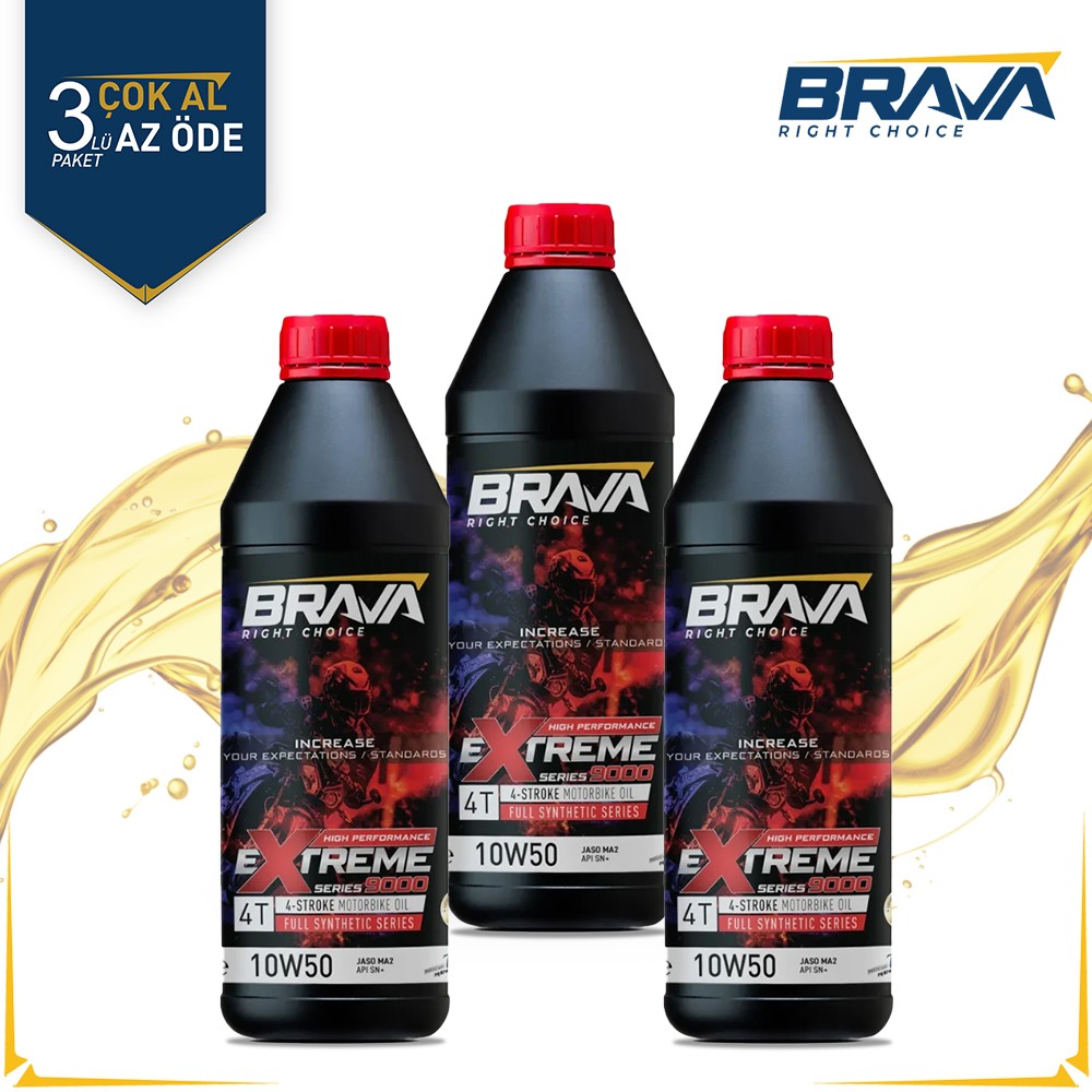 Brava Extreme 9000 4T 10W50 Motor Yağı