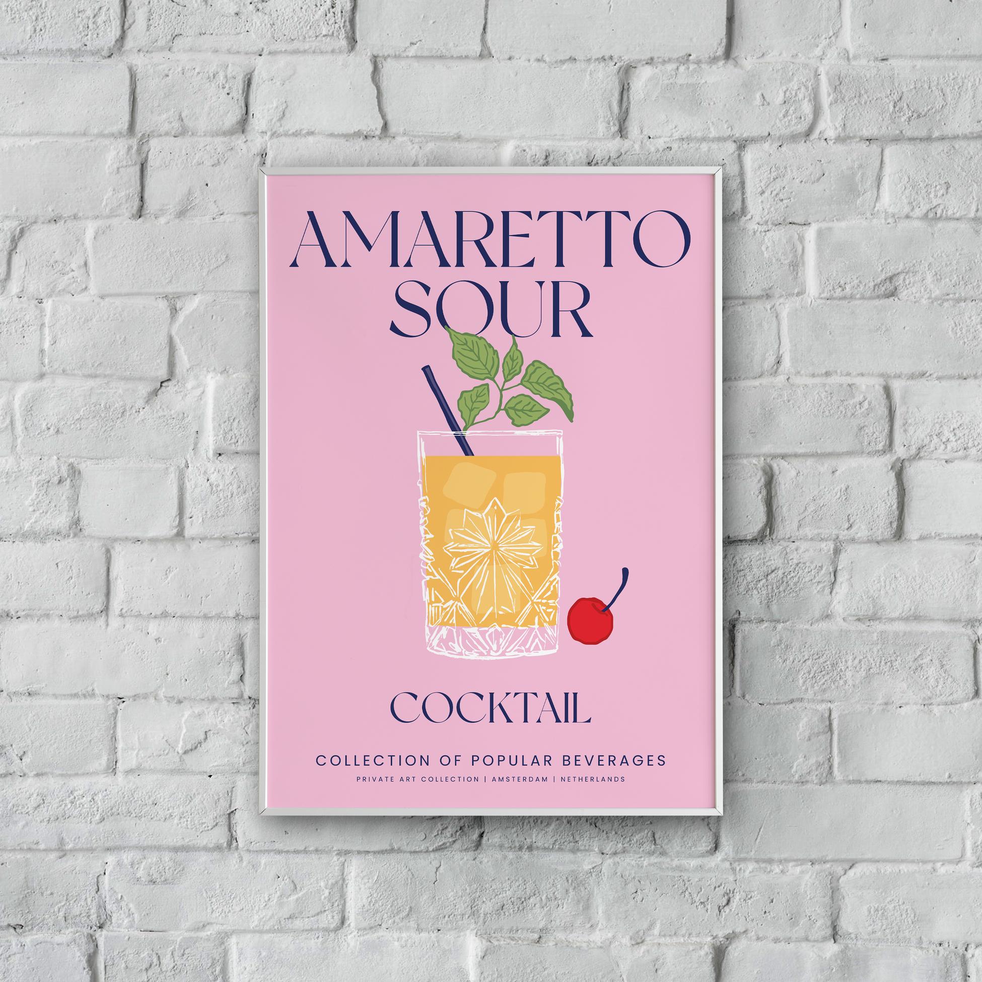 "Amaretto Sour" Poster Tablo