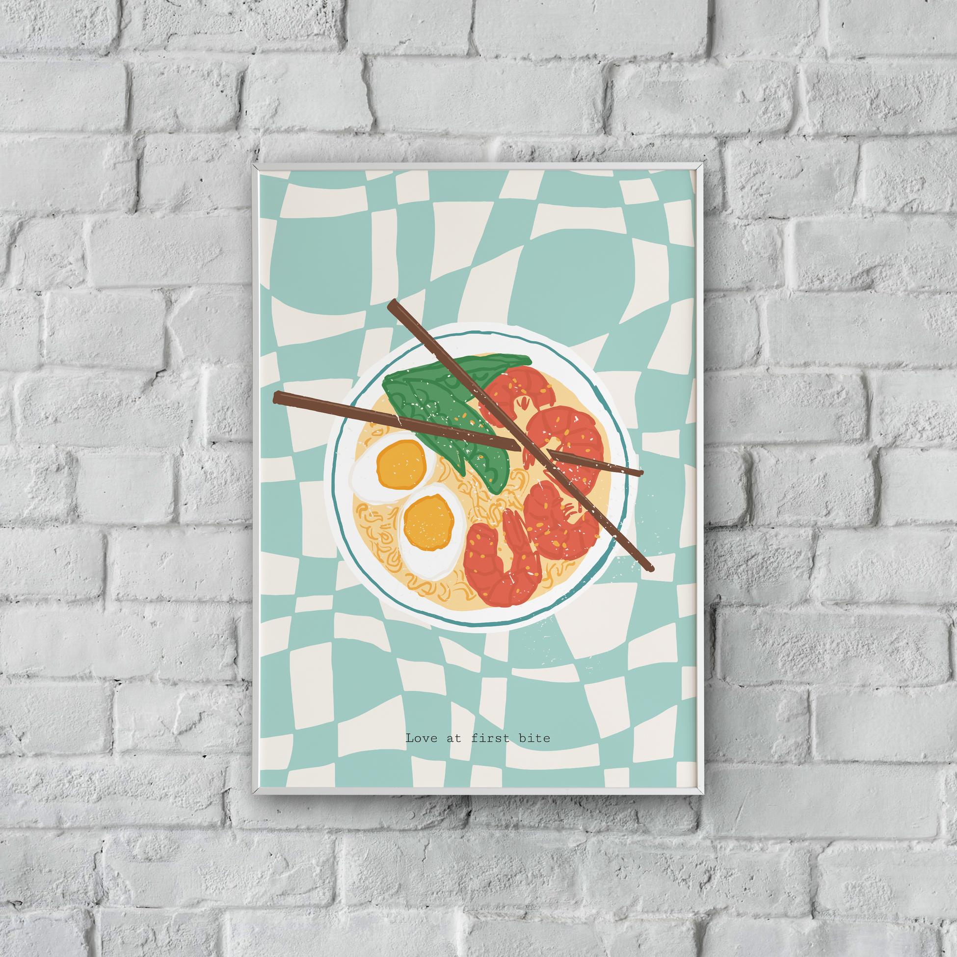 "Love at first bite" Poster Tablo