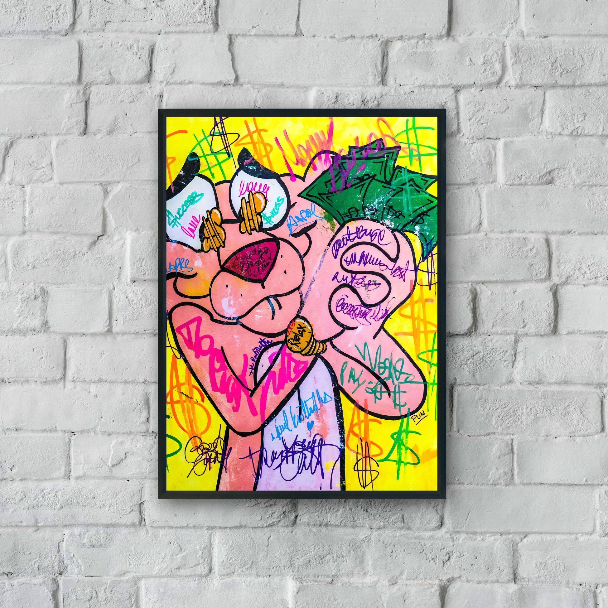 "Pink Panther" Poster Tablo