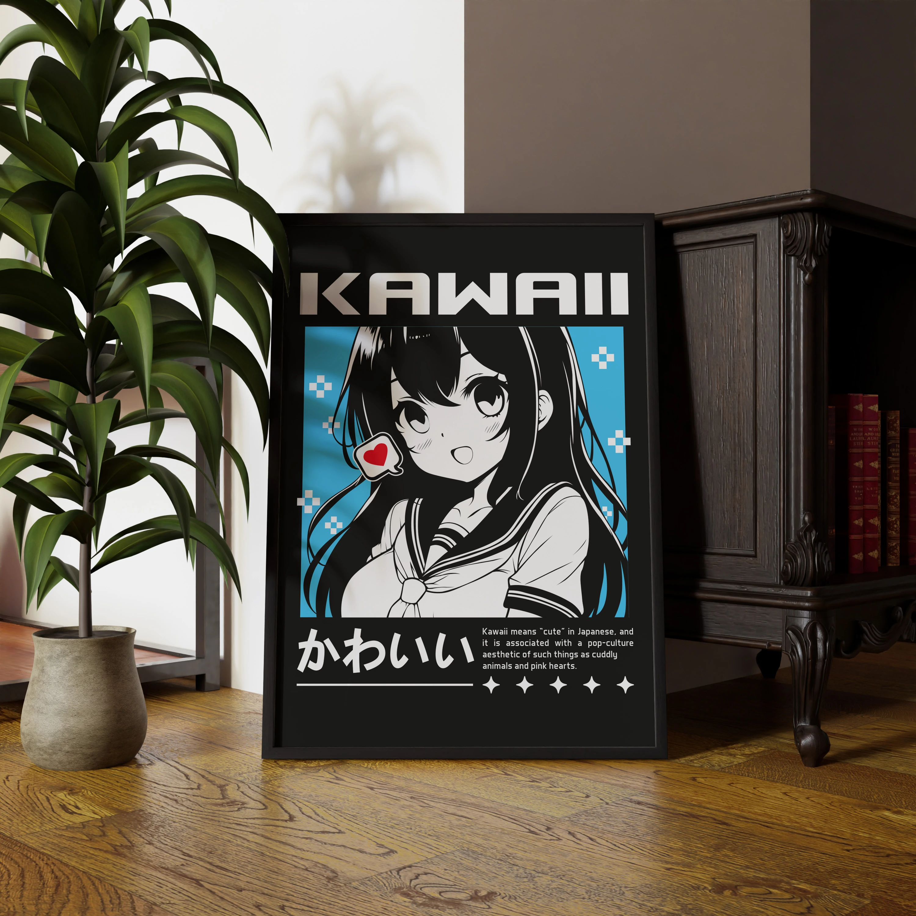 "Kawaii" Poster Tablo