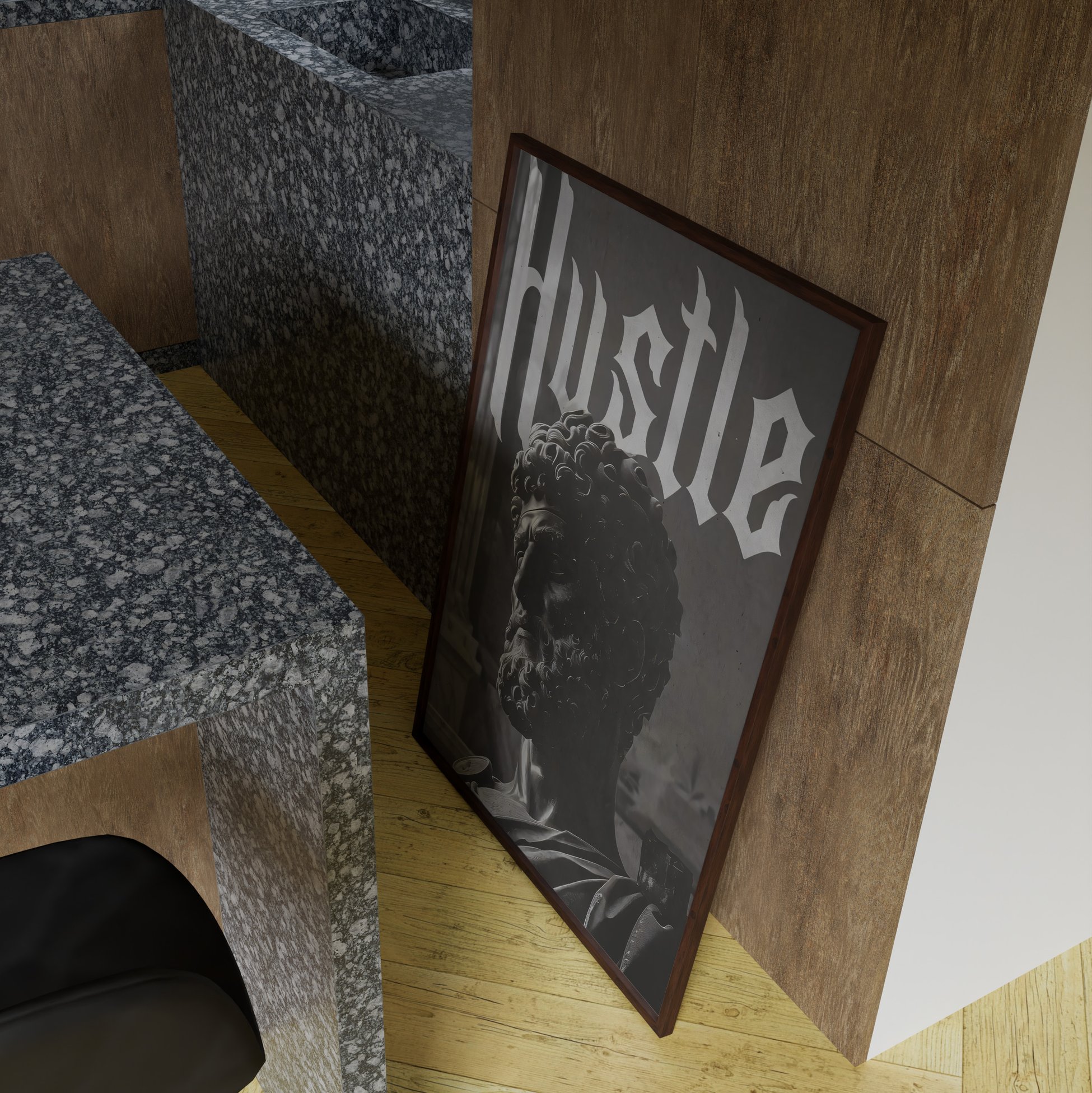 "Hustle" Poster Tablo