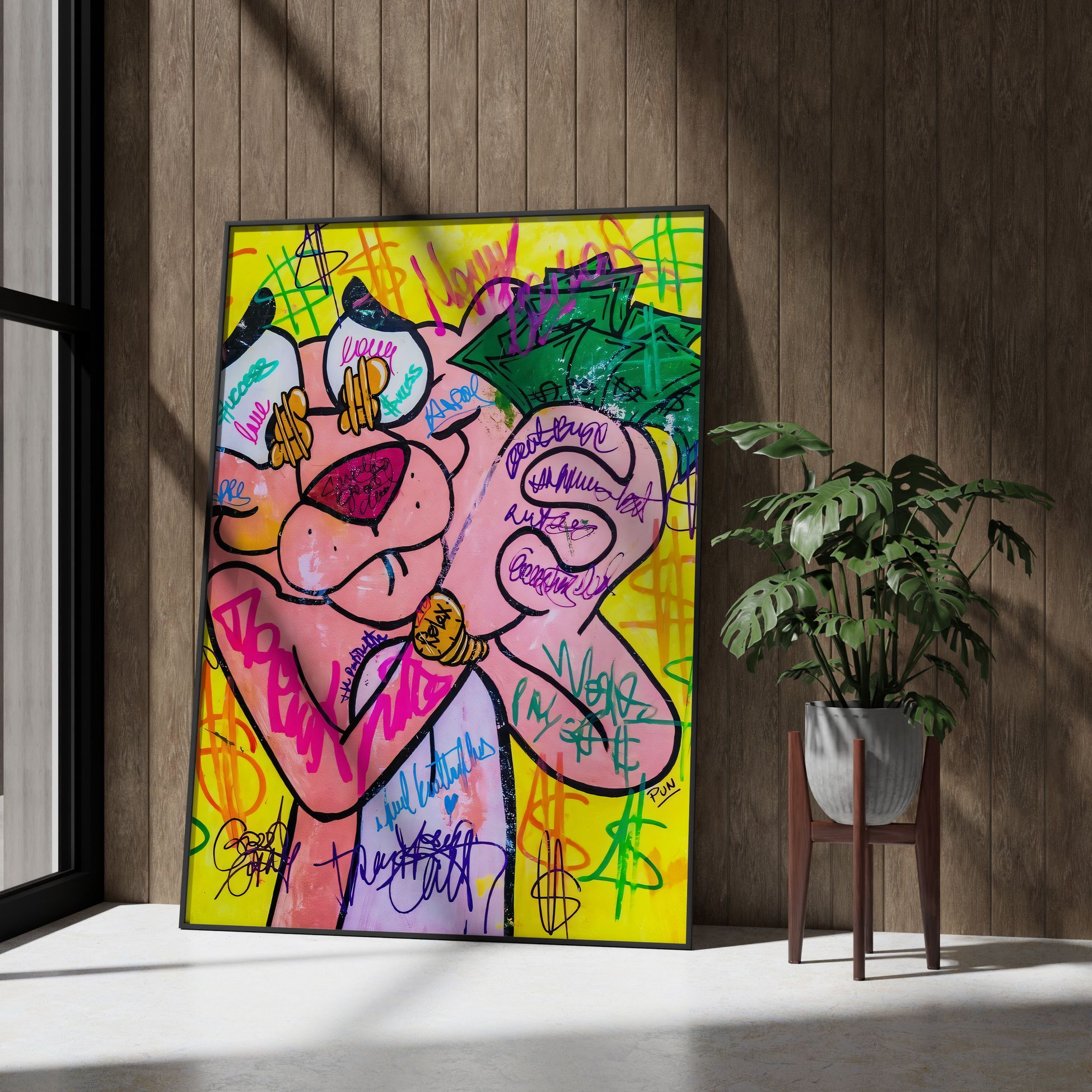 "Pink Panther" Poster Tablo