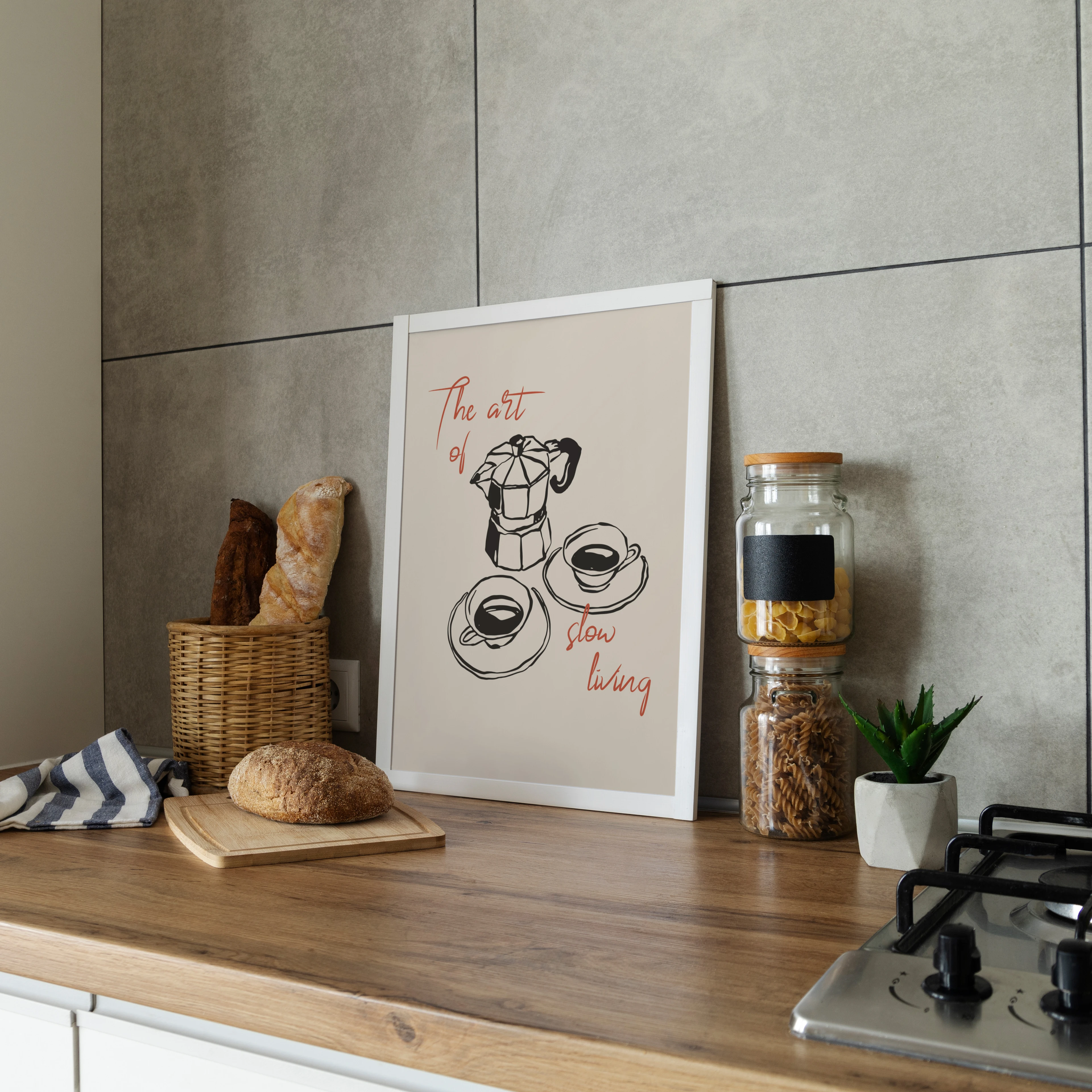 "The Art of Slow Living" Poster Tablo