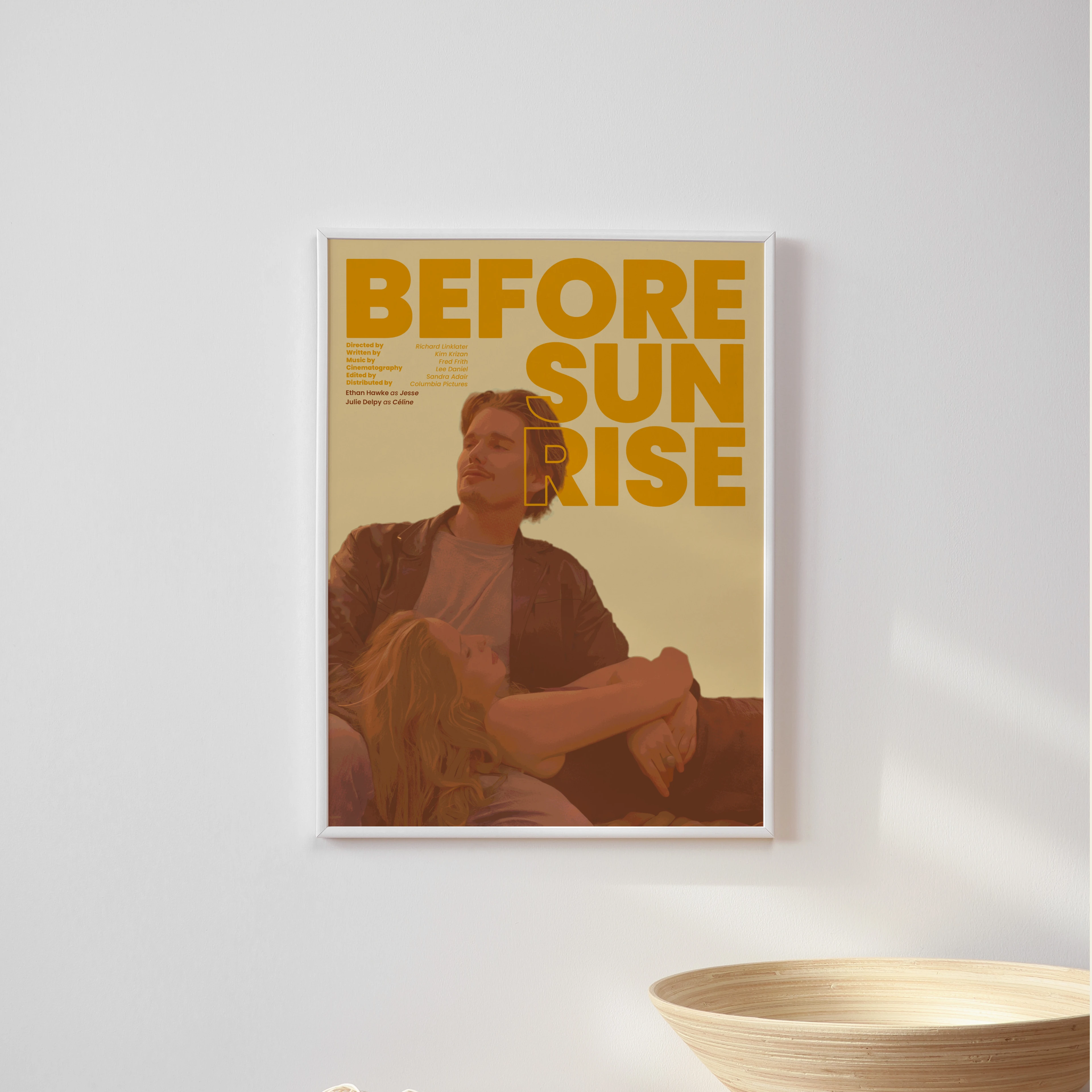 "Before Sunrise" Poster Tablo