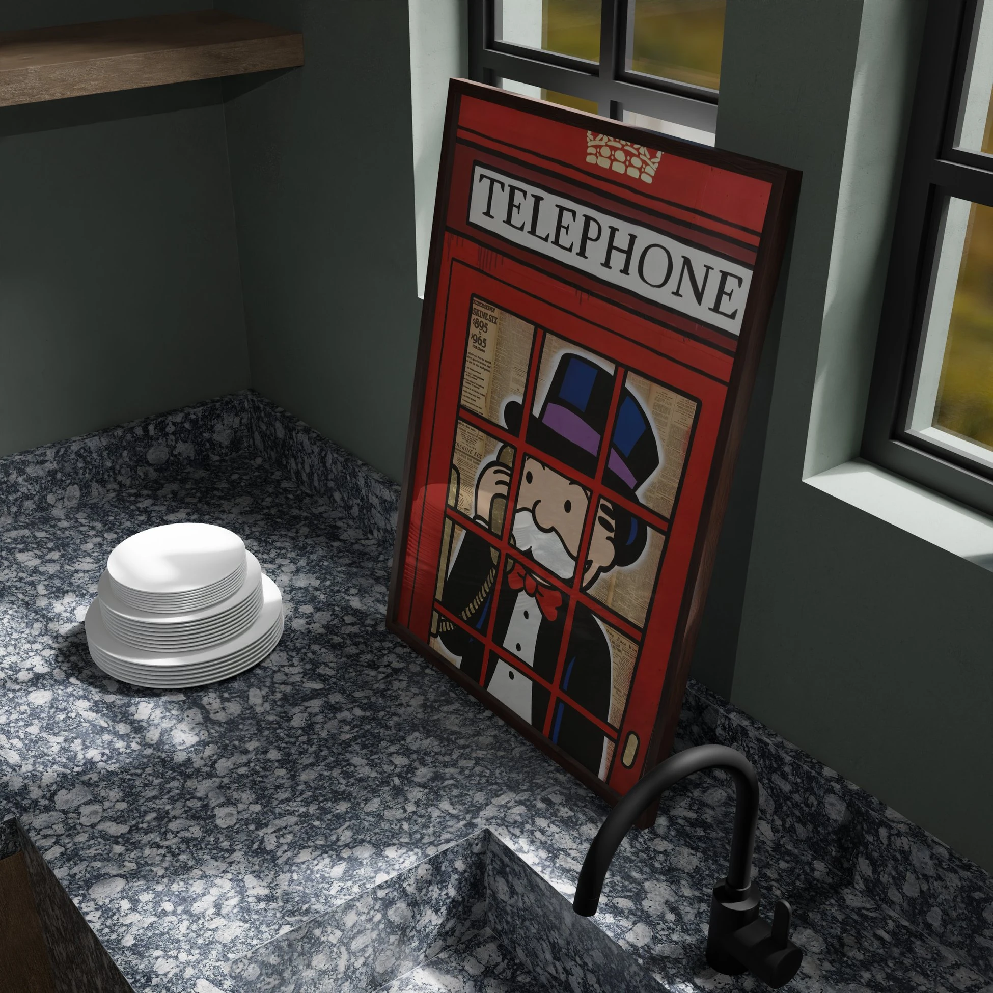 "Telephone" Poster Tablo