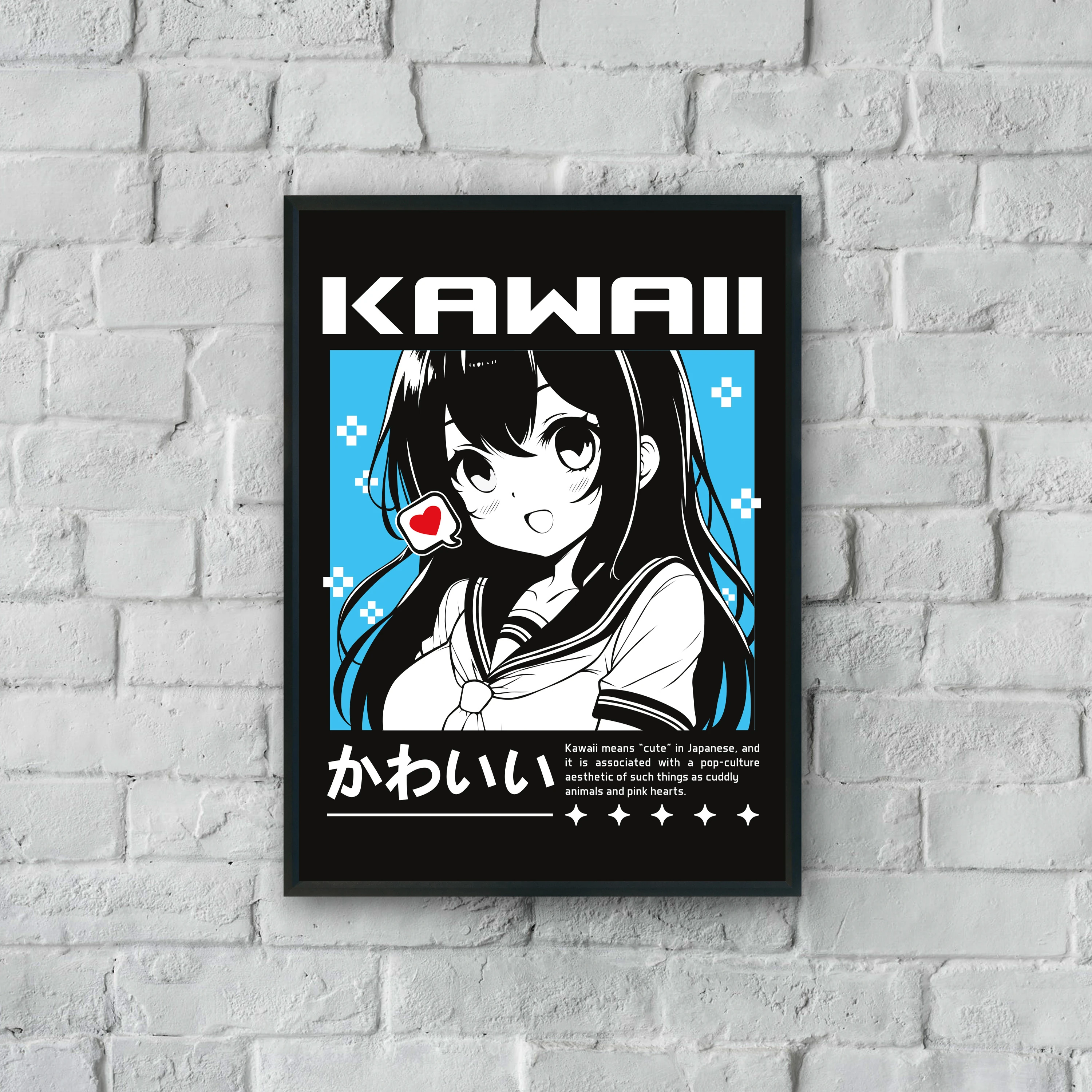 "Kawaii" Poster Tablo