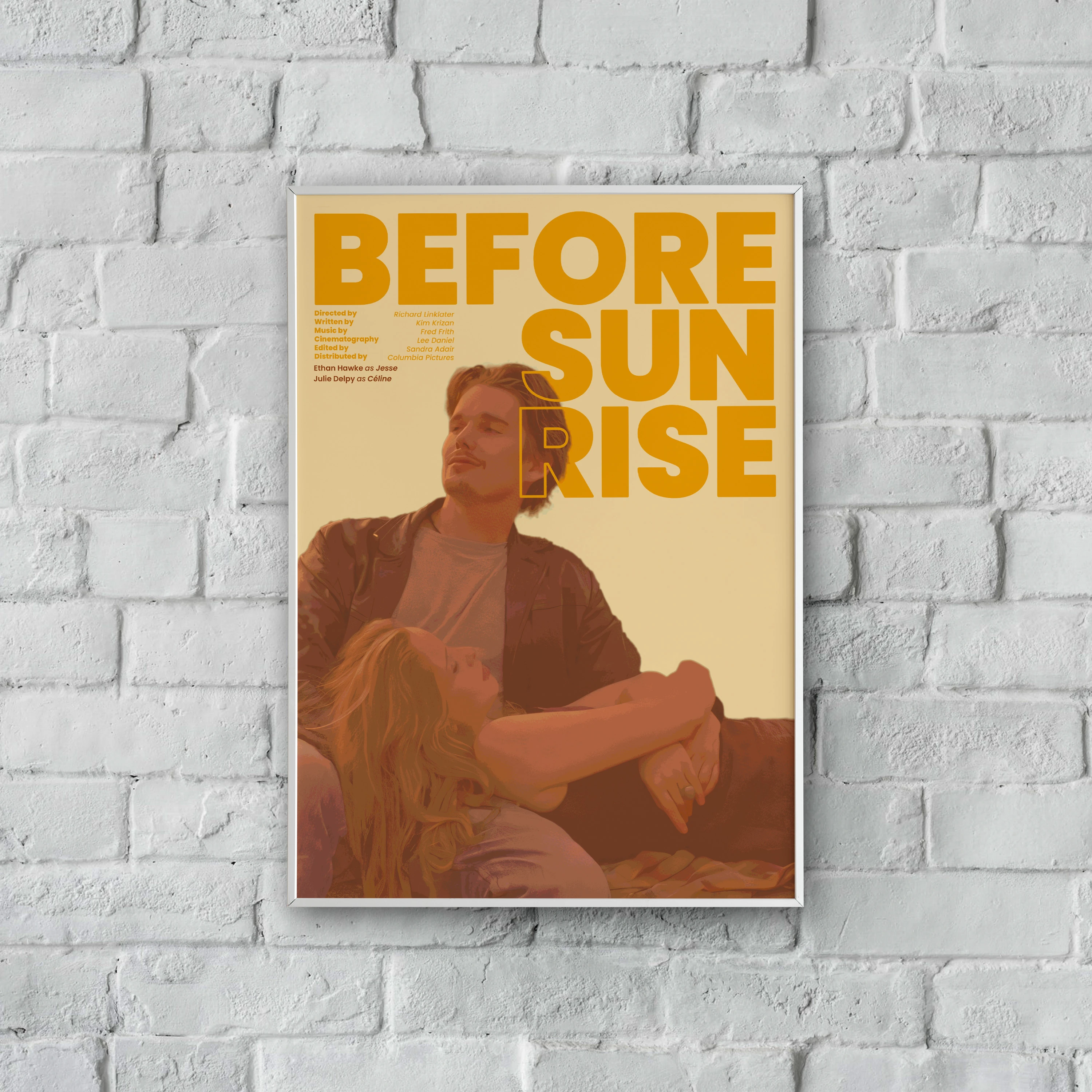 "Before Sunrise" Poster Tablo