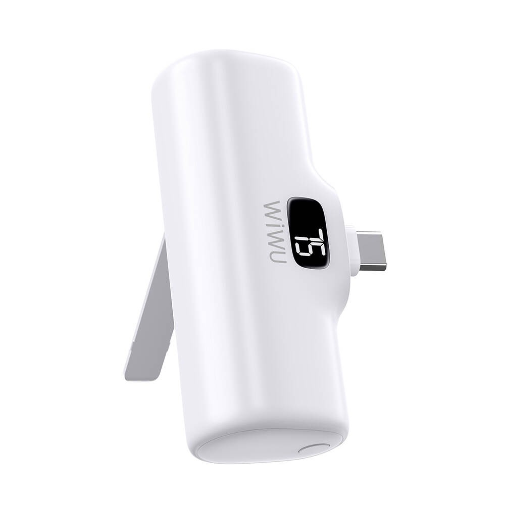 Wiwu Wi-P017 Capsule Serisi 2in1 Mini Taşınabilir Standlı Type-C Powerbank 5000mAh