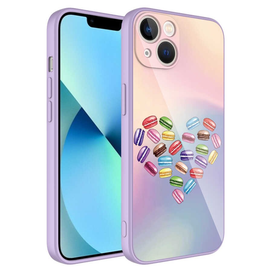 iPhone 13 Kılıf Kamera Korumalı Desenli Sert Silikon Zore Epoksi Kılıf