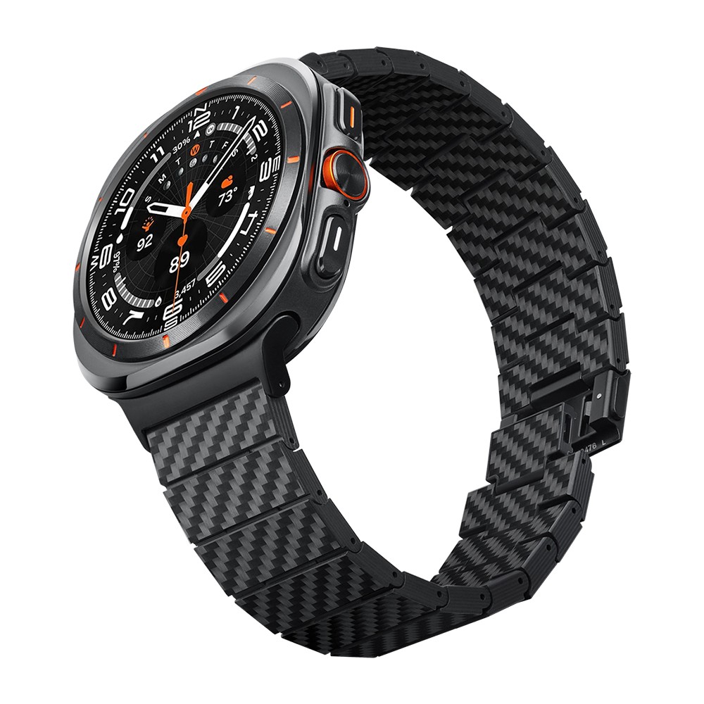 Galaxy Watch Ultra 47mm Karbon Fiber Pitaka Modern Serisi Black-Grey Twill Kordon