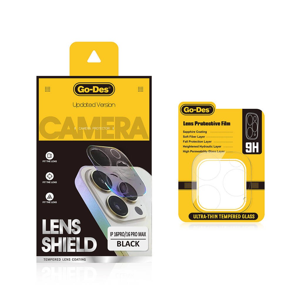 iPhone 16 Pro Go Des Lens Shield CL-17 Kamera Lens Koruyucu