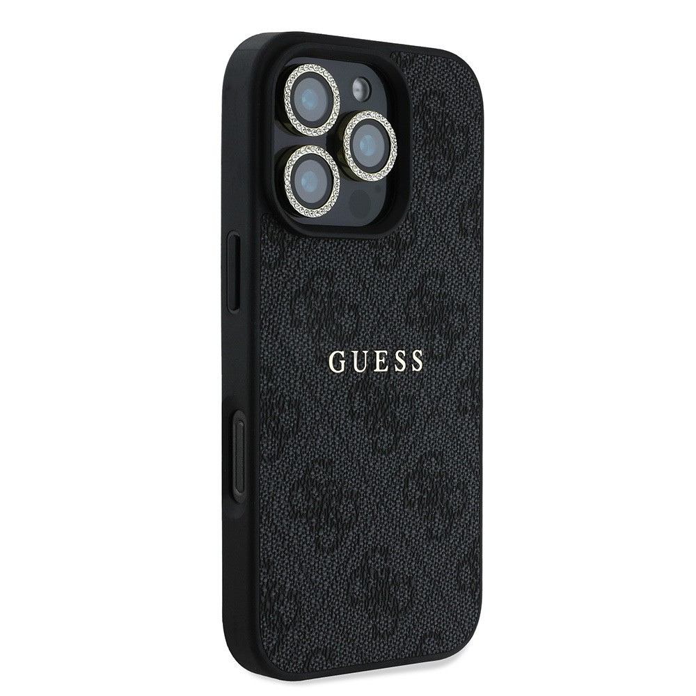 iPhone 16 Pro Guess Orjinal Lisanslı Kılıf + Ekran Koruyucu + Lens Koruyucu 3in1 Aksesuar Seti