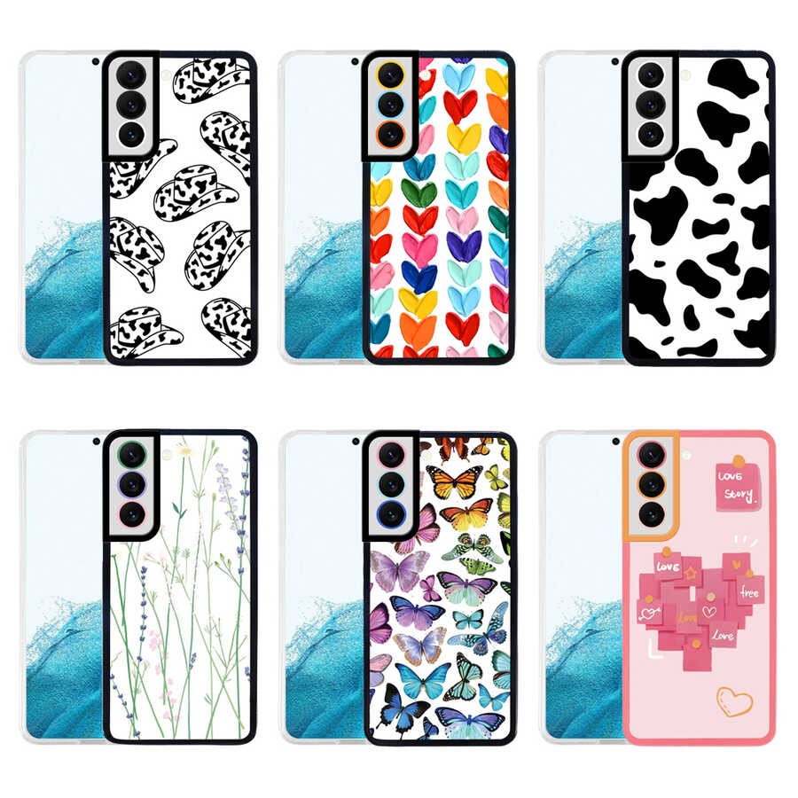 Galaxy S22 Kılıf Zore M-Fit Desenli Kılıf