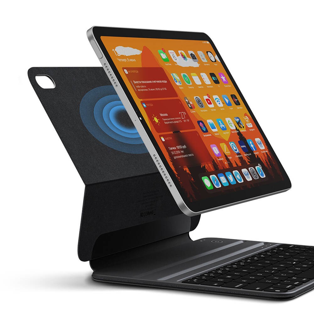 Apple iPad Air 11 2025 M3 Wiwu F16 Klavyeli Standlı Magnetik Kılıf