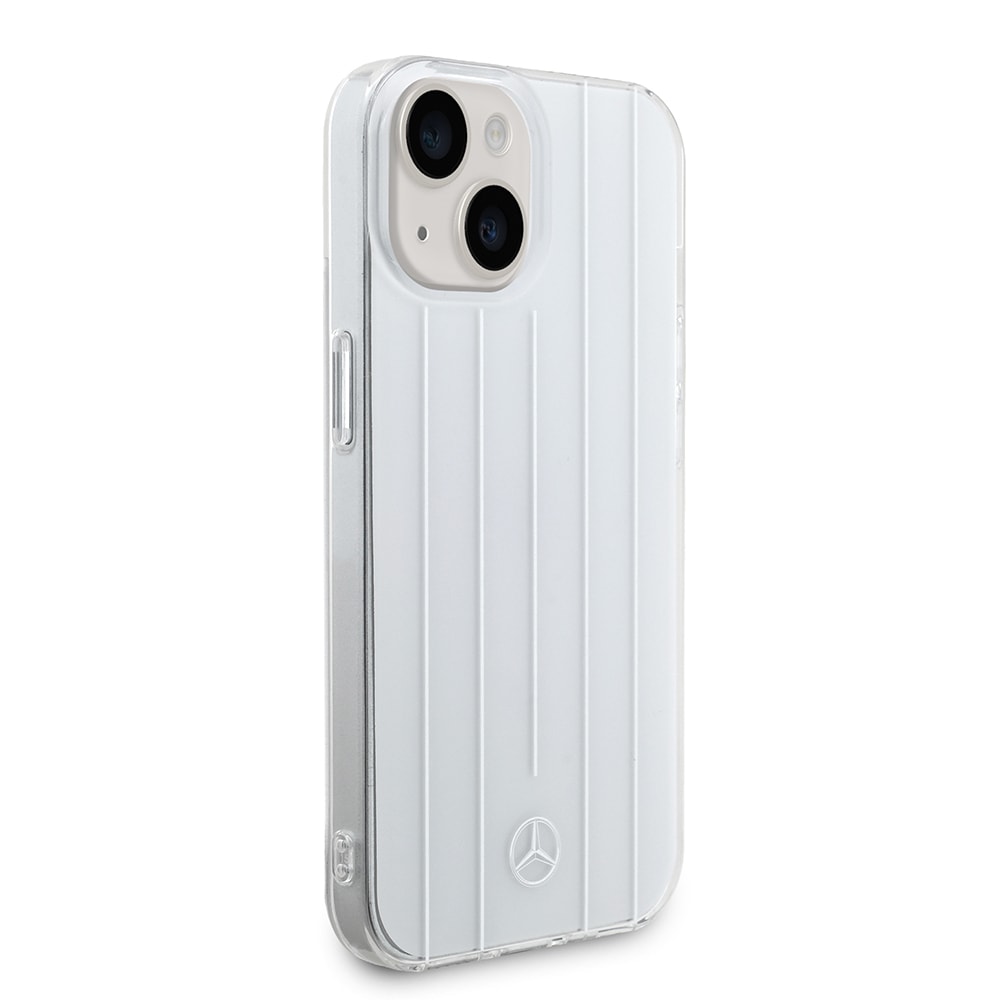 Apple iPhone 15 Mercedes Benz Orjinal Lisanslı New Urban 3 IML Baskılı Paralel Çizgi Desenli Kapak