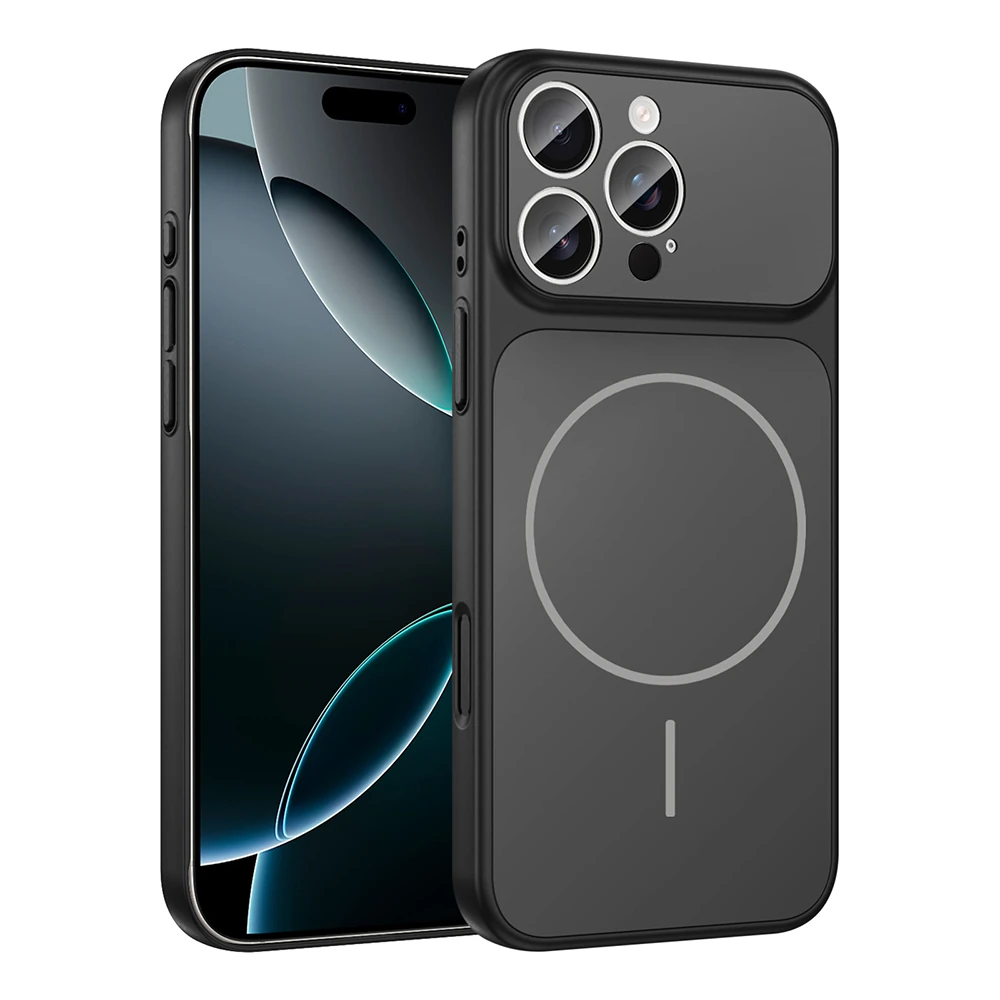 Apple iPhone 16 Pro Max Kılıf Zore M-Safe Şarj Özellikli Kamera Korumalı Formen Kapak