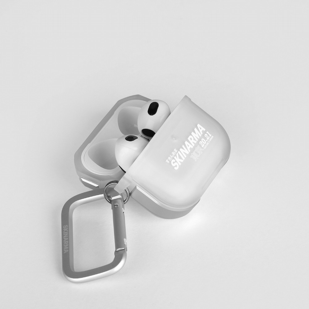 Airpods 3. Nesil Kılıf SkinArma Transparan Mat Tasarım Kinzoku Kılıf