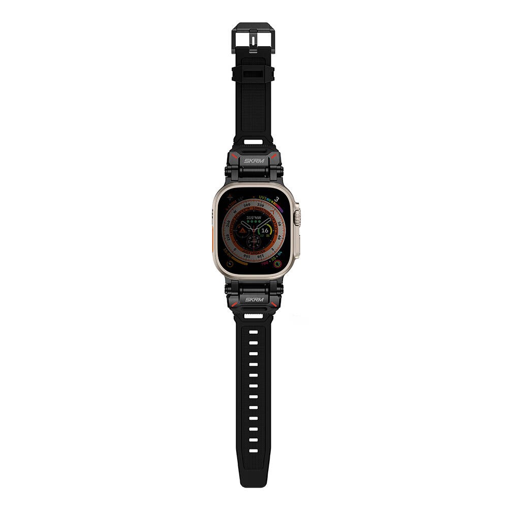 Watch Ultra 49mm SkinArma Titon Serisi Hava Alabilen Delikli Silikon Kordon