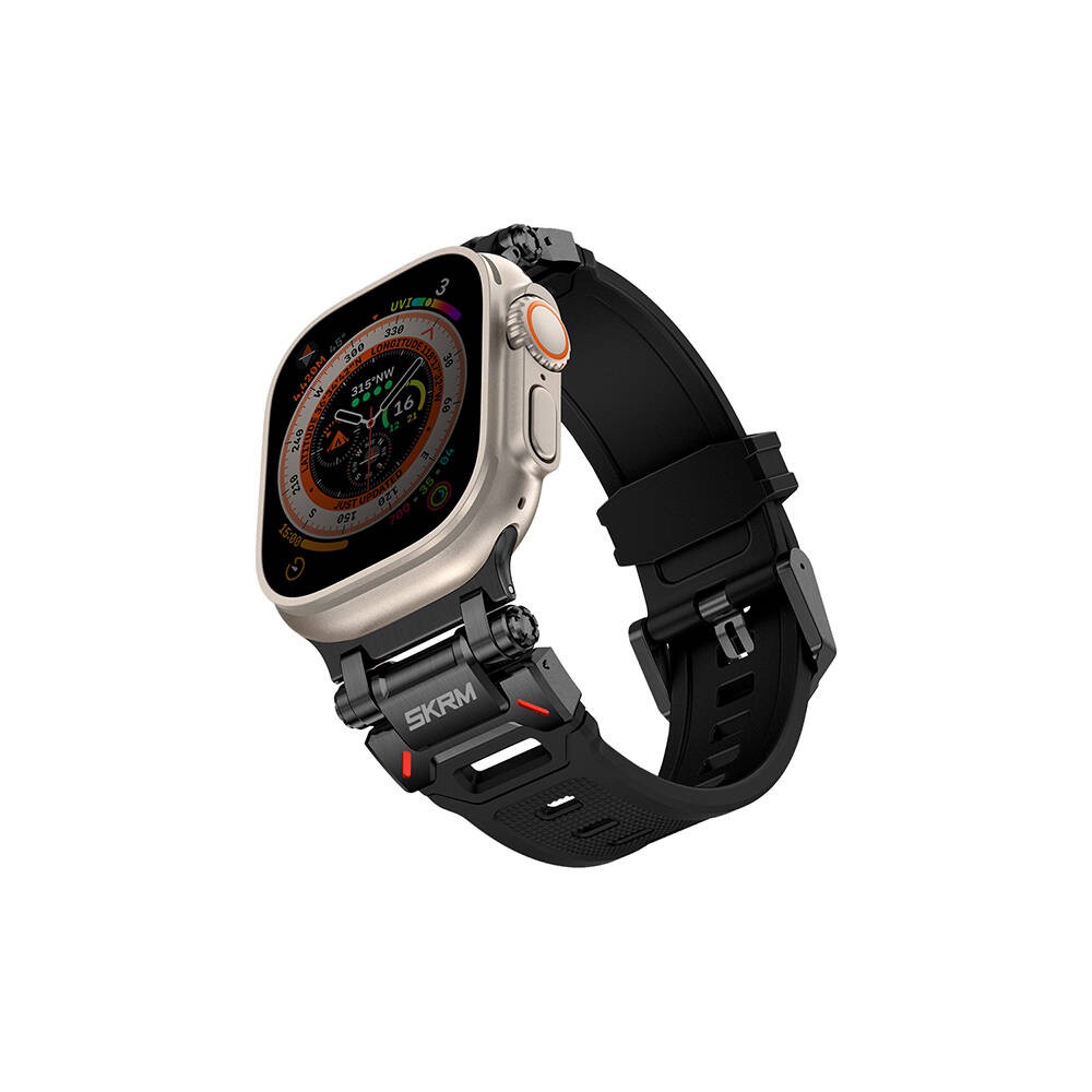 Watch Ultra 49mm SkinArma Titon Serisi Hava Alabilen Delikli Silikon Kordon