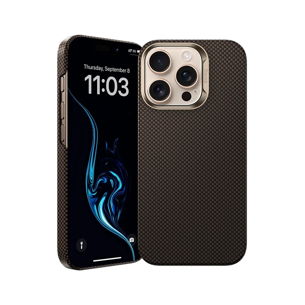 Apple iPhone 16 Pro Max Kılıf M-safe Şarj Özellikli Benks Ultra Lightweight ArmorTint ArmorAir Kevlar Kapak